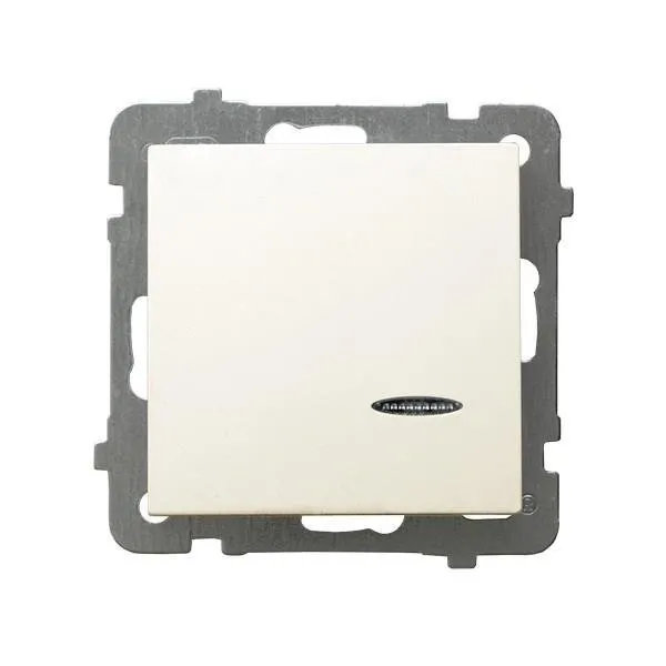 Kontrollschalter mit Hintergrundbeleuchtung orange ecru Ospel As ŁP-12GS/m/27