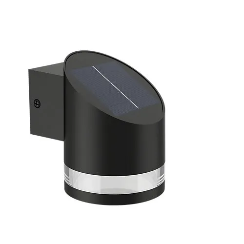 LED FYVE 1.5W 2700K 200lm schwarz IP44 Philips Solar-Fassaden-Wandleuchte