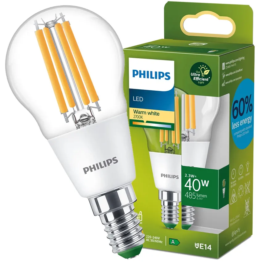 LED-Lampe CLA 40W P45 E14 2700K CL UE SRT4