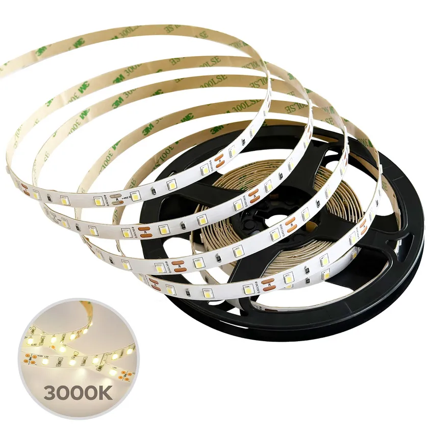 LED-Leiste SEKRO SMD 9,6W/m 60LED/m 3000K dimmbar IP56 12V DC 5m EDO777705 EDO Solutions