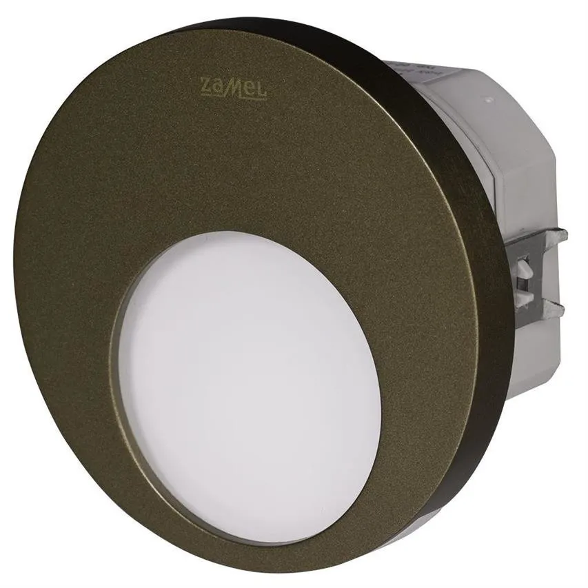 LED-Leuchte Muna Unterputz 230V AC, gold, kaltweiß 02-221-41 Ledix Zamel