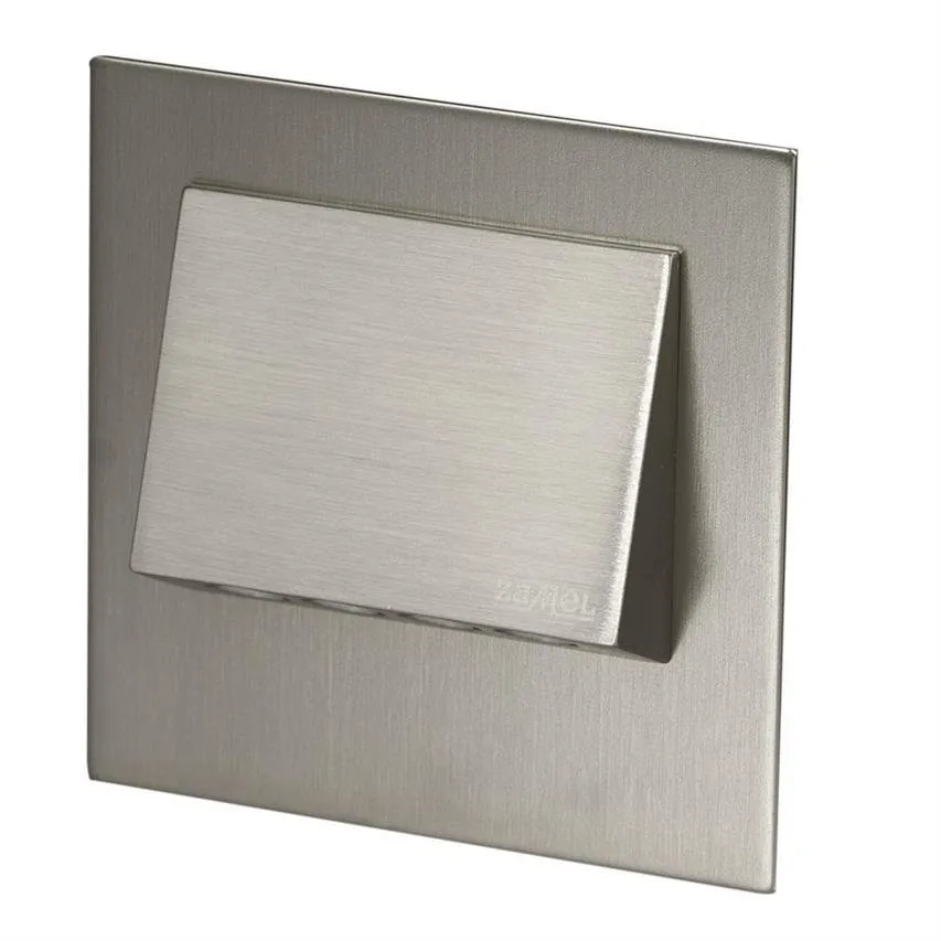 LED-Leuchte Navi mit Rahmen, Aufputz 14V DC, Edelstahl, kaltweiß 11-111-21 Ledix Zamel