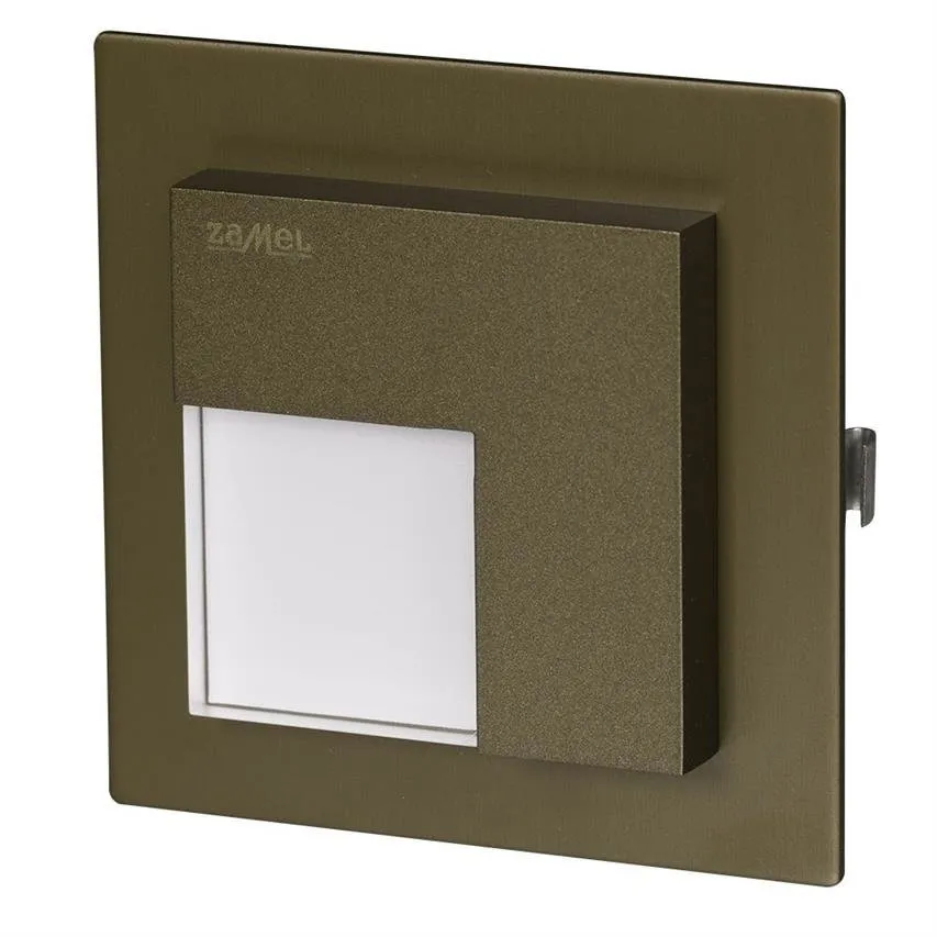 LED-Leuchte Timo mit Rahmen, Unterputz 14V DC, gold, kaltweiß 07-211-41 Ledix Zamel