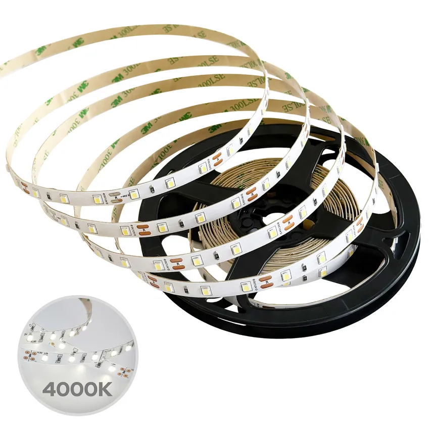 LED-Streifen NASTRO SMD 4.8W/m 60LED/m 4000K dimmbar IP20 12V DC 5m EDO777700 EDO Solutions