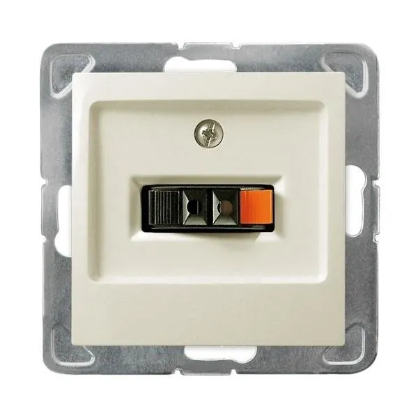 Lautsprecher Steckdose 1-fach ecru Ospel Impression GG-1Y/m/27