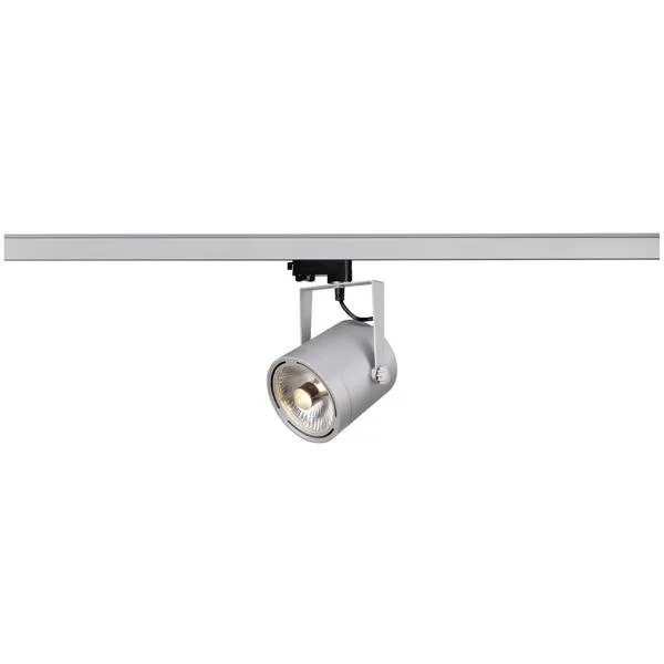 Leuchte EURO SPOT ES111, rund, silbergrau, GU10 inkl. 3Phasen Adapter SLV 153424