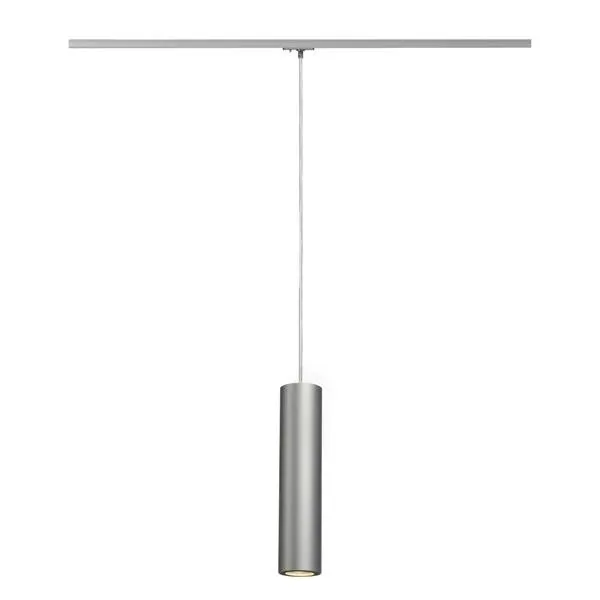 Leuchte für Stromschiene ENOLA_B silbergrau/schwarz, GU10 inkl. 1Phasen Adapter SLV 143964