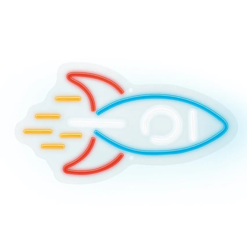 Neon PLEXI LED RAKIETA mehrfarbige Wandleuchte NNE18 Neolia T-00457 PLASTROL