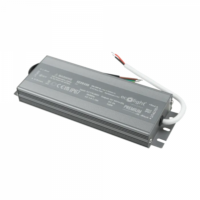 PREMIUM 120W 24V IP67 hermetisches Netzteil Eco Light