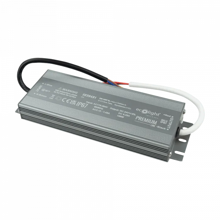 PREMIUM 150W 24V IP67 hermetisches Netzteil Eco Light
