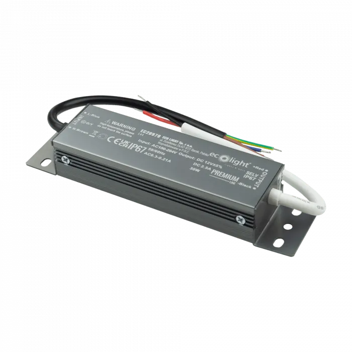 PREMIUM 30W 12V IP67 hermetisches Netzteil Eco Light
