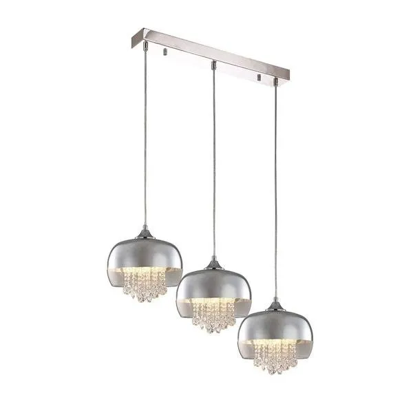 Pendelleuchte Hängeleuchte Glamourlampe Kristall 3xE14 Milagro LUNA ML3804