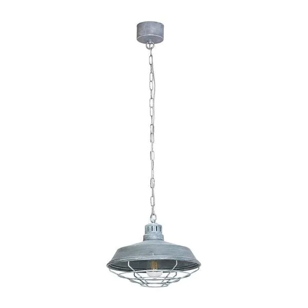 Pendelleuchte Hängeleuchte modern Lampe Metall silber  1xE27 Milagro FREDRIK MLP3687