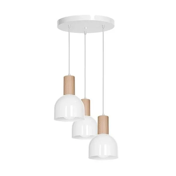 Pendelleuchte Hängeleuchte weiß 3xE27 Milagro DEX WHITE MLP4272