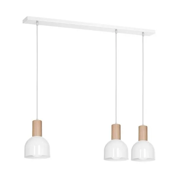 Pendelleuchte Hängeleuchte weiß 3xE27 Milagro DEX WHITE MLP4273