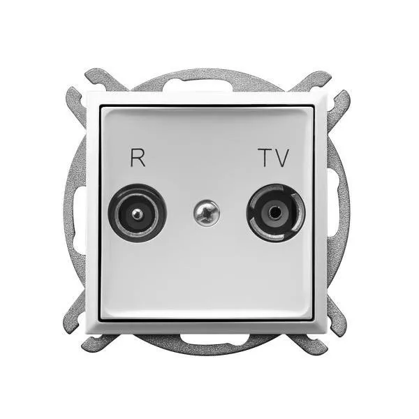 RTV-Durchgangsdose 10-dB weiss Ospel Aria GPA-10UP/m/00