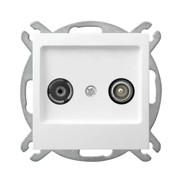 RTV-Durchgangsdose 10-dB weiss Ospel As GPA-10GP/m/00