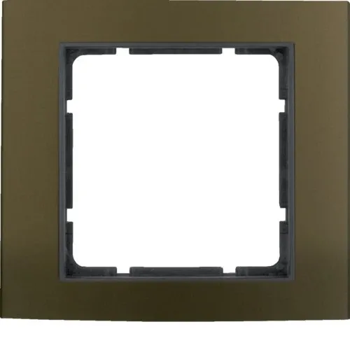 Rahmen 1fach B.3 Alu, braun/anthrazit matt Berker 10113001