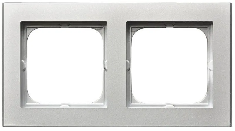 Rahmen 2-fach Silber matt Ospel Sonata R-2R/38