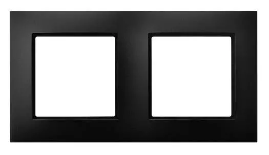 Rahmen 2-fach schwarz metallic Ospel Aria R-2U/33