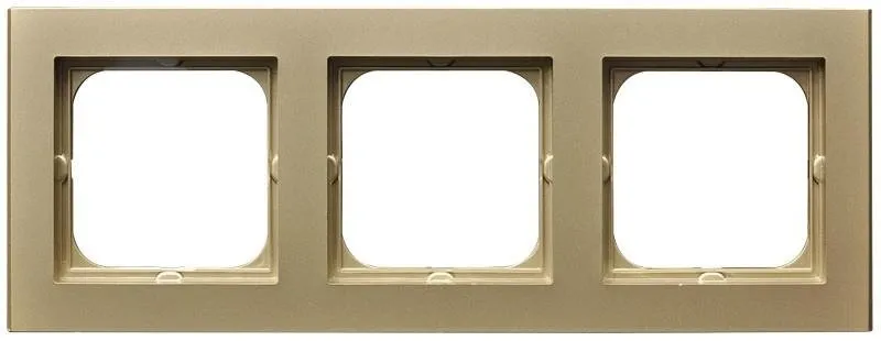 Rahmen 3-fach Champagner goldfarbig Ospel Sonata R-3R/39