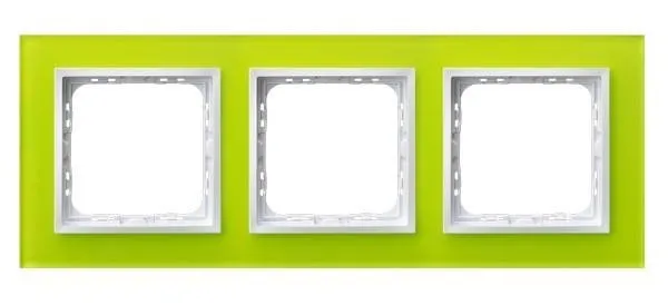 Rahmen 3-fach Limette Glas Ospel Impression R-3YGC/60/00