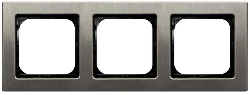 Rahmen 3-fach Stahl inox Ospel Sonata Stahl Inox R-3RM/37
