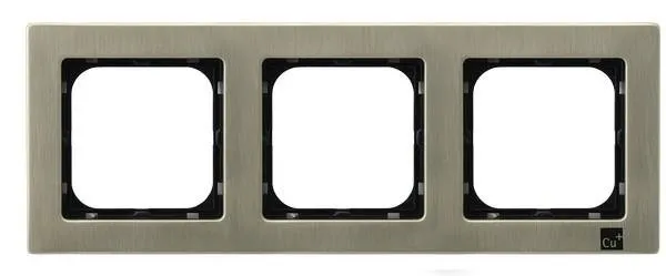 Rahmen 3-fach neu Silber Ospel Sonata neu Silber R-3RM/44