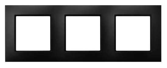 Rahmen 3-fach schwarz metallic Ospel Aria R-3U/33