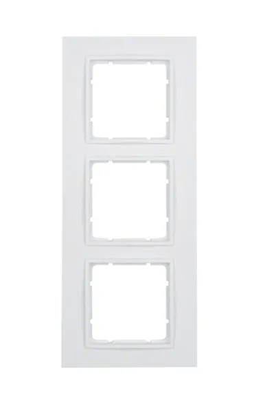 Rahmen 3fach B.7 polarweiß, matt Berker 10136919