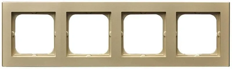 Rahmen 4-fach Champagner goldfarbig Ospel Sonata R-4R/39