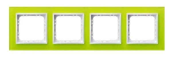 Rahmen 4-fach Limette Glas Ospel Impression R-4YGC/60/00