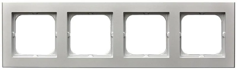Rahmen 4-fach Silber matt Ospel Sonata R-4R/38