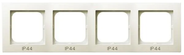 Rahmen 4-fach fuer Steckdose IP-44 ecru Ospel As RH-4G/27