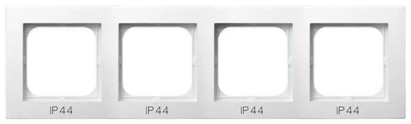 Rahmen 4-fach fuer Steckdose IP-44 weiss Ospel As RH-4G/00