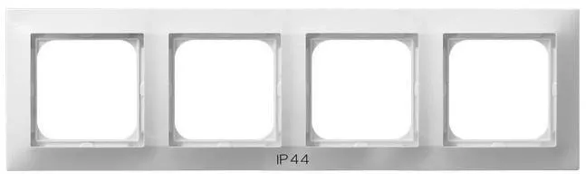 Rahmen 4-fach für Steckdose IP-44 weiss Ospel Impression RH-4Y/00