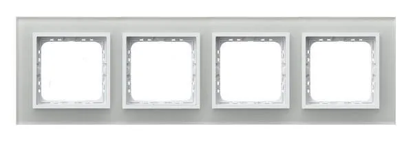 Rahmen 4-fach weisses Glas Ospel Impression R-4YGC/31/00