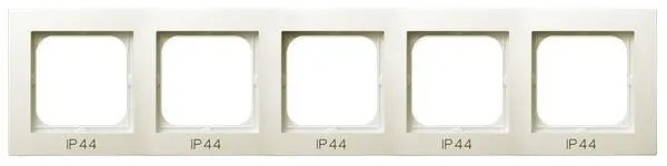 Rahmen 5-fach fuer Steckdose IP-44 ecru Ospel As RH-5G/27