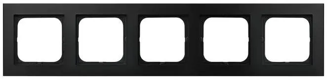 Rahmen 5-fach schwarz metallic Ospel Sonata R-5R/33