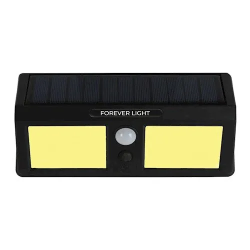 SUNARI FLS-18 COB PIR 3W Solar LED Lampe 200lm 6000K 800mAh T-90818 PLASTROL