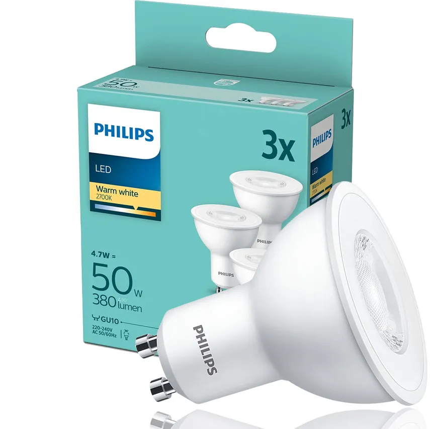 Satz mit 3x LED-Glühbirne 50W GU10 WW 36D 3PF/8 DISC