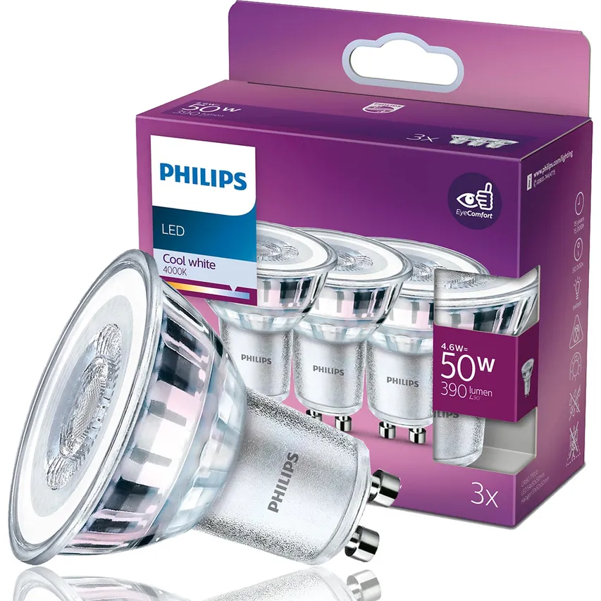 Satz von 3x Classic 50W GU10 CW 36D ND 3SRT6 LED-Lampe