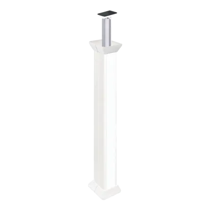 Säule Höhe: 3m zweiseitig 110x126mm reinweiß Kontakt Simon Connect ALC3200/9