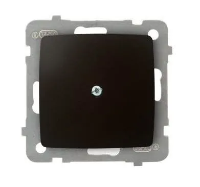 Steckdosen Blende Schokoladen metallic Ospel Karo Z-1S/m/40