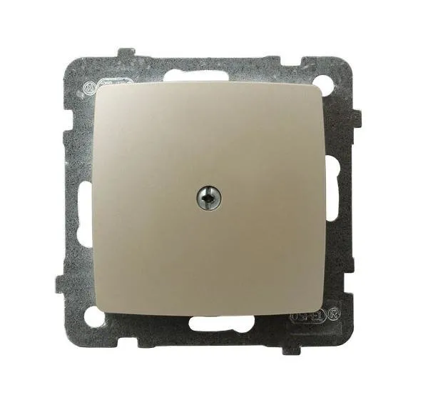 Steckdosen Blende ecru perlmuttfarben Ospel Karo Z-1S/m/42