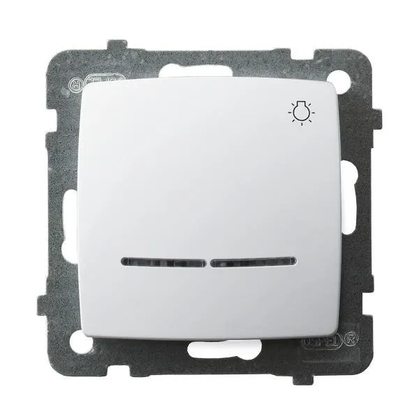 Taster "Licht" mit Hintergrundbeleuchtung orange weiss Ospel Karo ŁP-5SS/m/00