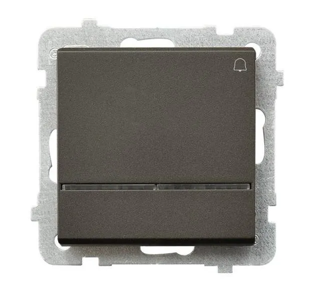 Taster mit Klingel-Symbol mit Hintergrundbeleuchtung blau Schokoladen ŁP-6RS/m/40