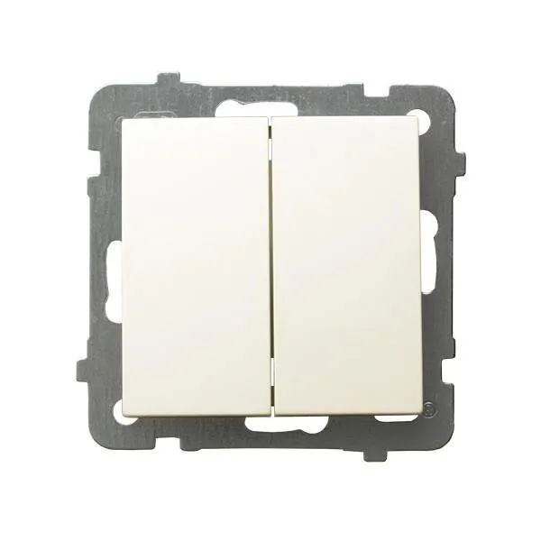 Treppenschalter, doppelt ecru Ospel As ŁP-10G/m/27