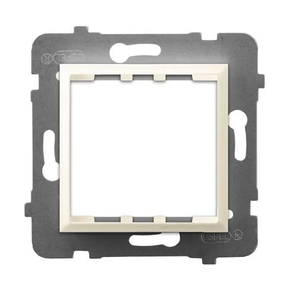 Unterputz Adapter System OSPEL 45 zur Serie Aria Ecru Ospel Aria AP45-1U/m/27
