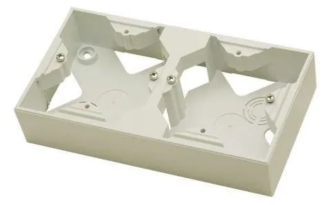 Verbindungsdose für die Impression-Serie doppelte ecru Ospel Impression PNP-2Y/27